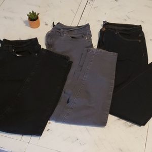 Bundle of 3 Forever21 Jean's (dark denim, grey, bl